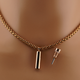 Captive Collars®️ Hidden Key Necklace Fits Captive Lock