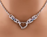 Transgender Heart Necklace