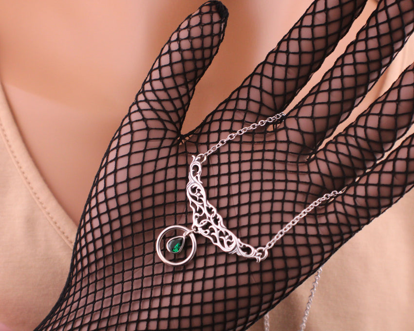 Sterling Silver Celtic Scrolls Gemstone