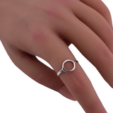 O Ring .925 Sterling Silver Ring