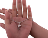 Celtic Sterling Silver Emerald