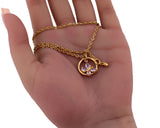 Yellow Butterfly Gem Necklace