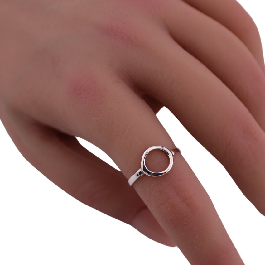 O Ring .925 Sterling Silver Ring