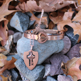 Locking Bracelet and Key Necklace