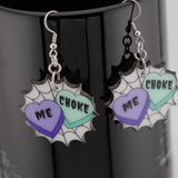 Spider Web & Candy Hearts "Choke Me"