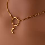 Moon & O-Ring Day Collar – Gold, or Silver