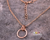 Rose Gold O Ring Necklace