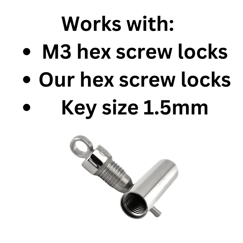 Key Necklace, 3mm Rolo Chain