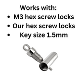 Captive Lock Key on Wheat Chain