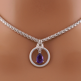 Sterling Silver Amethyst O-Ring