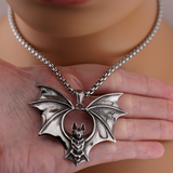 Gothic Bat Necklace – Statement Stainless Steel Pendant | Alt Fashion Jewelry