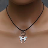 Enamel Butterfly O-Ring Day Collar