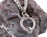 Double Fidget O-Ring Möbius Necklace
