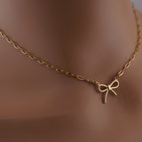 Good Girl Bow Collar – Gold Edition