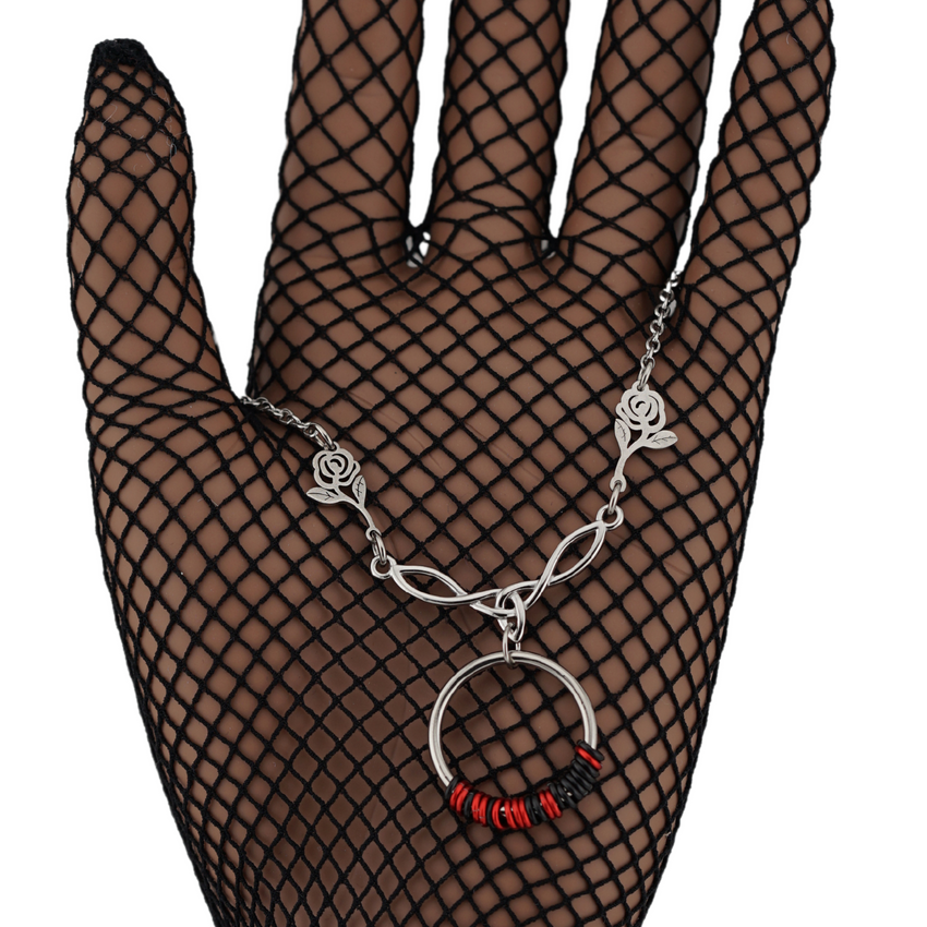 Morse Code Celtic Rose O Ring