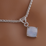 Moonstone Sterling Silver Submissive Day Collar Necklace