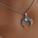 Moonstone Witches Knot Sterling Silver