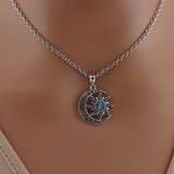 Mother of Pearl Moon and Sun Sterling Silver