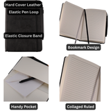 A Sacred Collar, A Chosen Bond - Personalized Leather Guest Book for a Collaring Ceremony