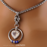 Limited Edition Rainbow Moonstone Morse Code