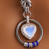 Limited Edition Rainbow Moonstone Morse Code