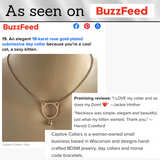 Rose Gold Kitten with Bell