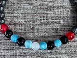 BDSM Pride Beaded Gemstone Pride Bracelet