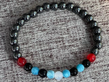 BDSM Pride Beaded Gemstone Pride Bracelet