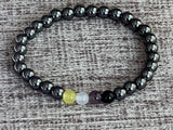 Non-Binary Beaded Gemstone Pride Bracelet, LGBTQ+