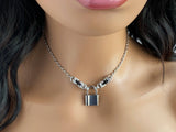 Submissive Day Collar Male or Female BDSM Lock 24/7 Wear