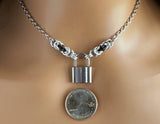 Submissive Day Collar Male or Female BDSM Lock 24/7 Wear