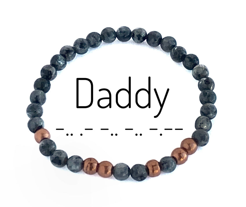 Couples Bracelet Set, Morse Code