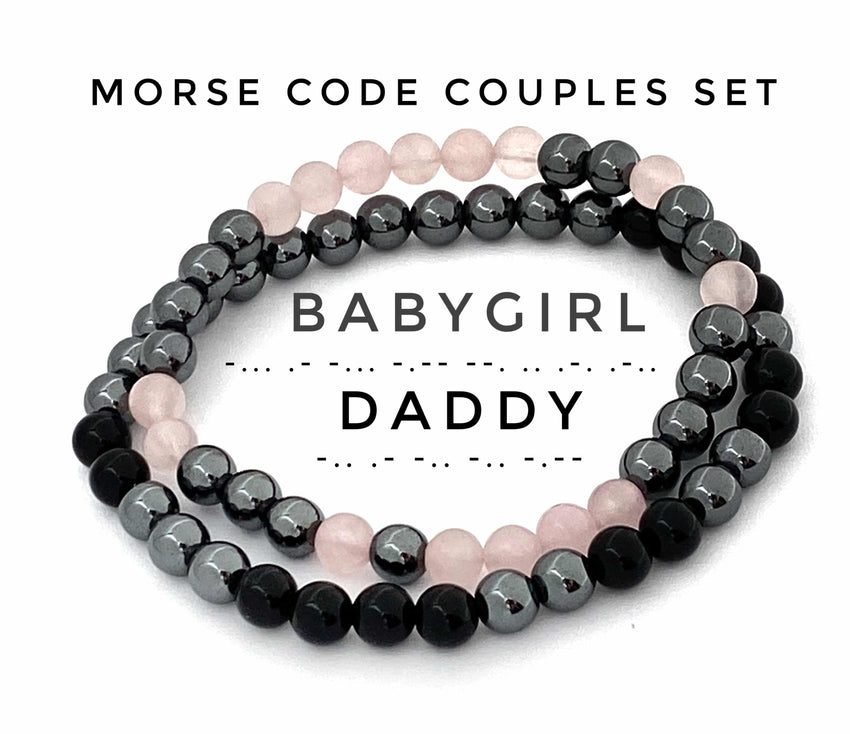 Morse Code Bracelet Set