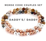 Morse Code Bracelet Set, Daddy / Daddy's,  LTO Bracelet