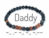 Couples Bracelet Set, Morse Code
