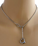Infinity Rope Heart Necklace