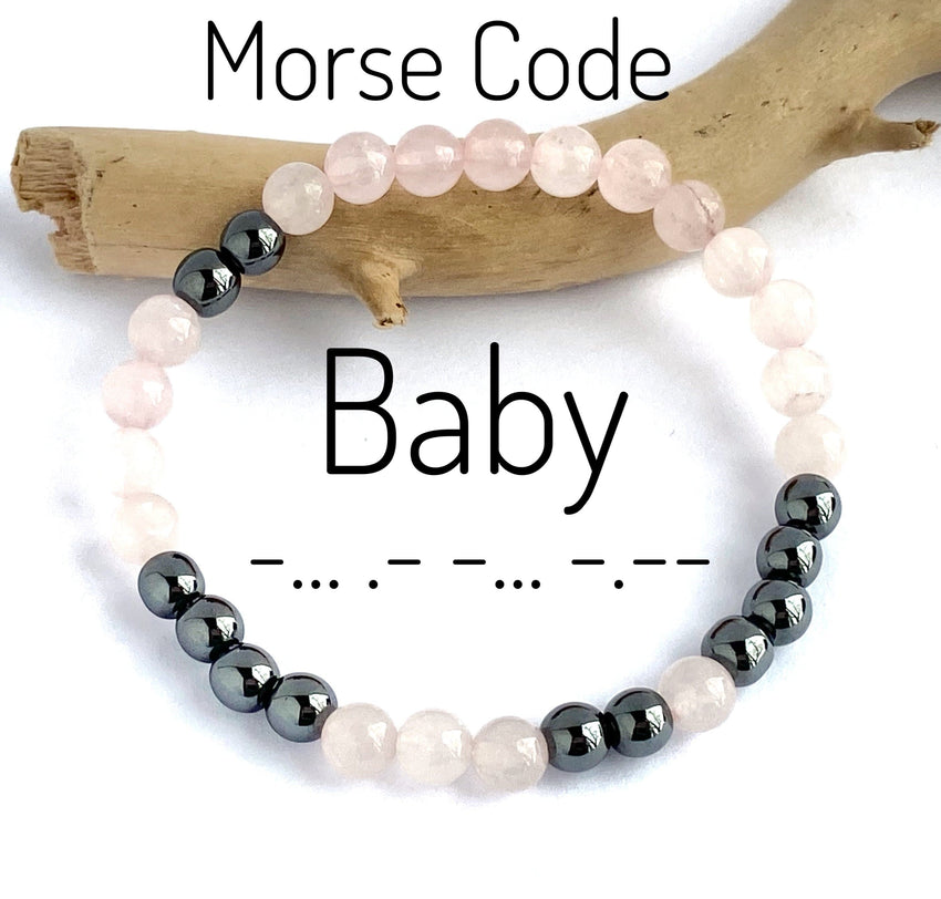 Couples Morse Code Bracelet Set