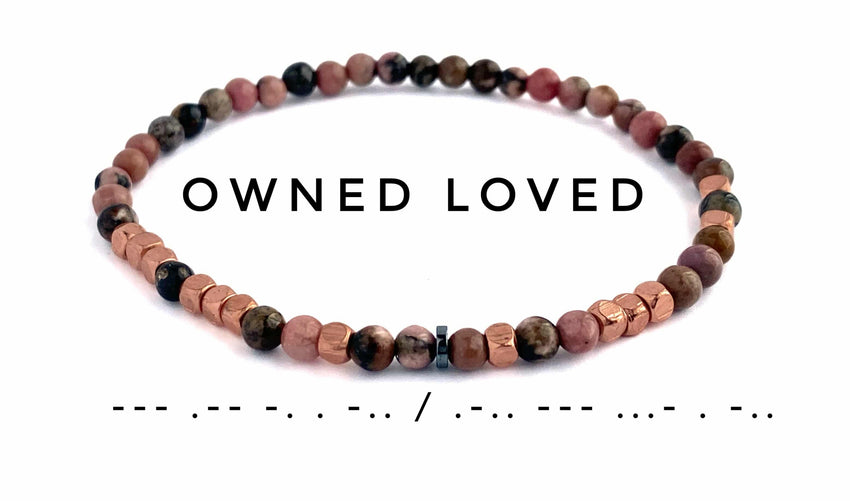 Couples Bracelet Set, Morse Code