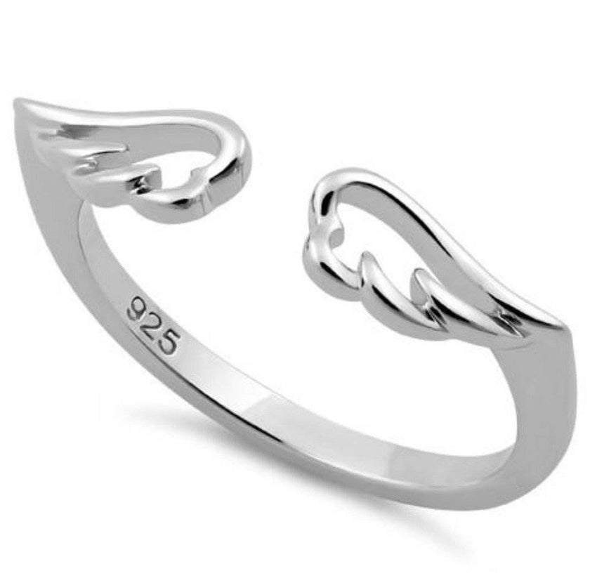 Angel Wings Sterling Silver Ring