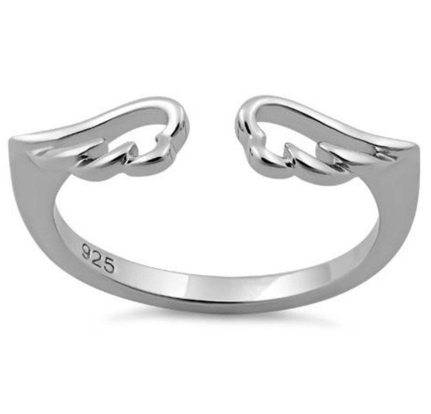 Angel Wings Sterling Silver Ring