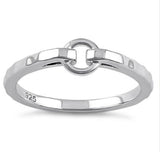 Submissive BDSM O Sterling Silver Ring