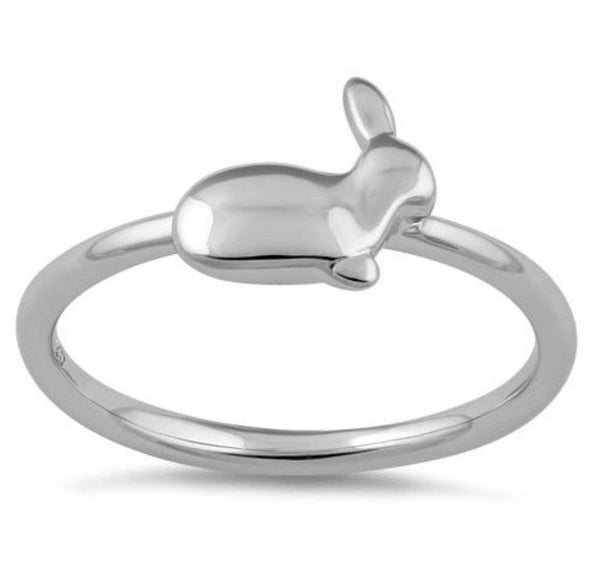 Bunny Sterling Silver Ring .925