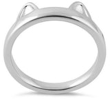 Cat Ears .925 Sterling Sliver Ring