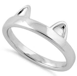Cat Ears .925 Sterling Sliver Ring