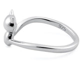 Kitten wrap Sterling Silver Ring