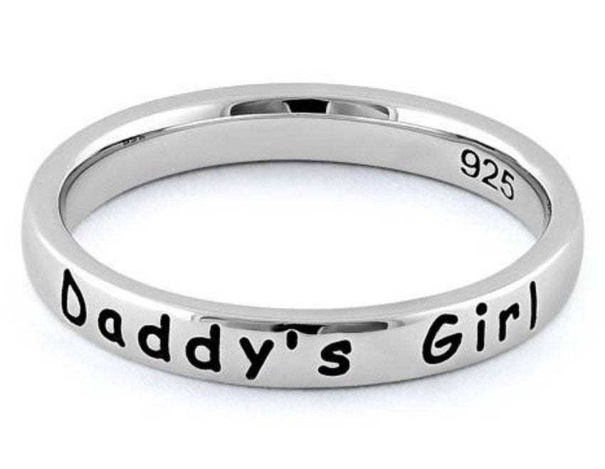 "Daddy's Girl" .925 Sterling Silver Ring