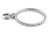 Heart Lock .925 Sterling Silver Ring