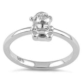 Winter Teddy Bear .925 Sterling Silver Ring