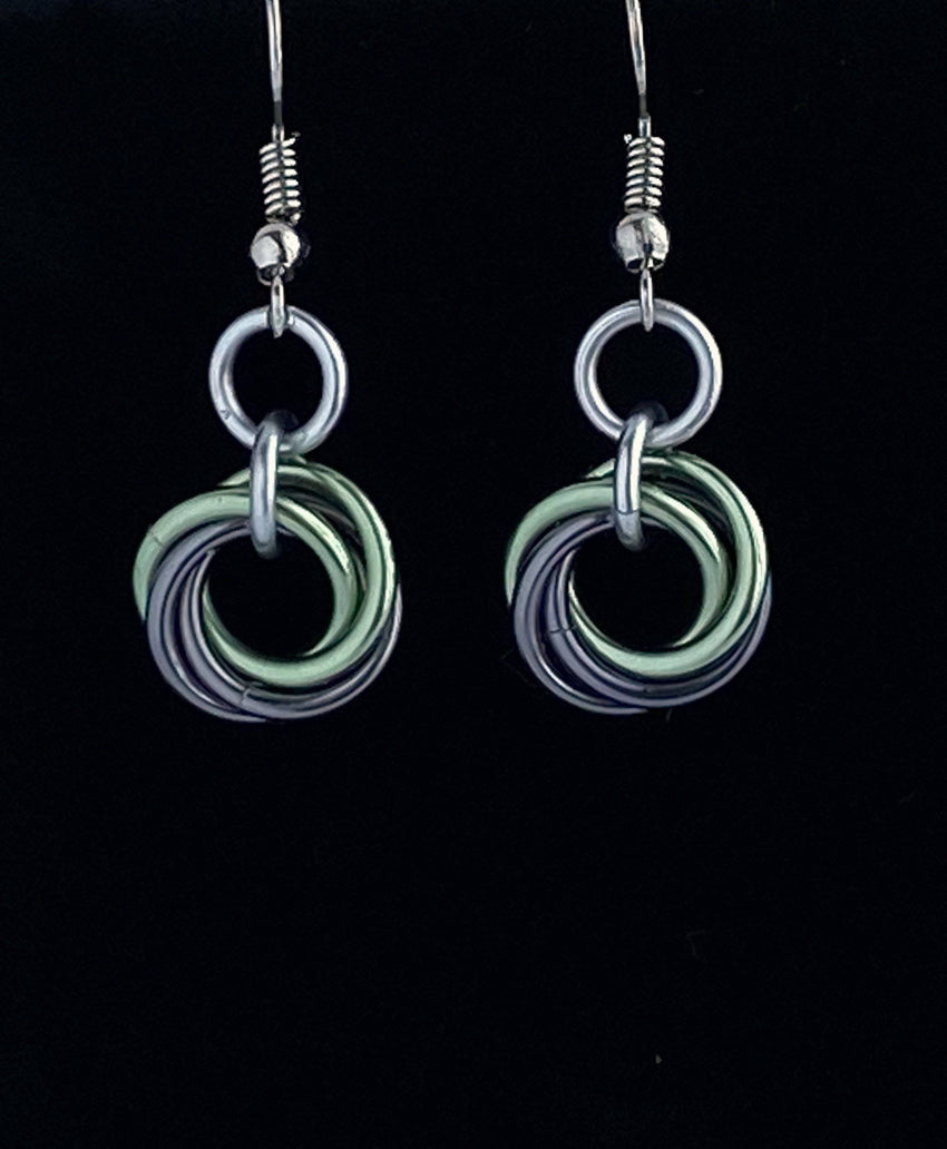 Submissive Earrings - BDSM O Ring - DDlg Discreet Day Collar - 24/7 Wear