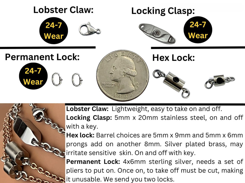 Submissive Day Collar, BDSM O Ring Lovers Knot Necklace 24/7 Wear